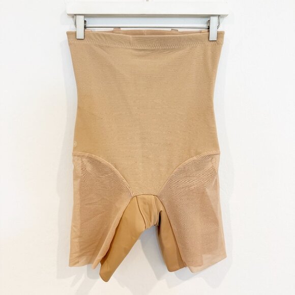 HoneyLove SuperPower Shapewear Compression Shorts Nude Intimates Boning Medium - Picture 2 of 8